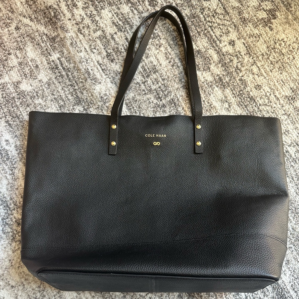 Cole Haan leather, large tote bag.  Brand new, never been used.